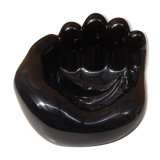 Empty ceramic hand shape pocket