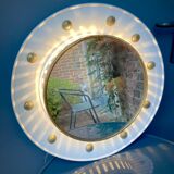 Illuminated mirror with reflection 1960