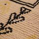 Beige Vintage Moroccan Rug 199 x 376 cm - Berber Wool Rug Handmade