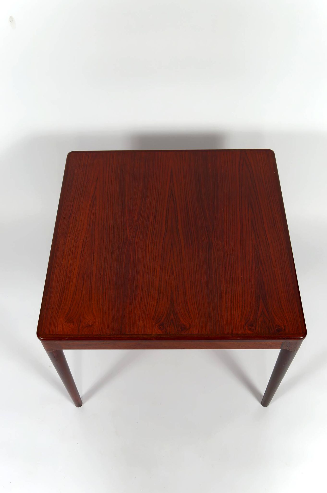 Scandinavian coffee table in exotic wood, around 1960.