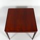 Scandinavian coffee table in exotic wood, around 1960.