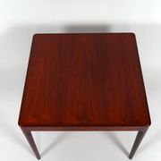 Scandinavian coffee table in exotic wood, around 1960.