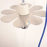 Brushed stainless steel portable lamp