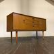 Vtg Mid Century Sideboard Danish Scandinavian Design Retro 70s Teak Drawers
