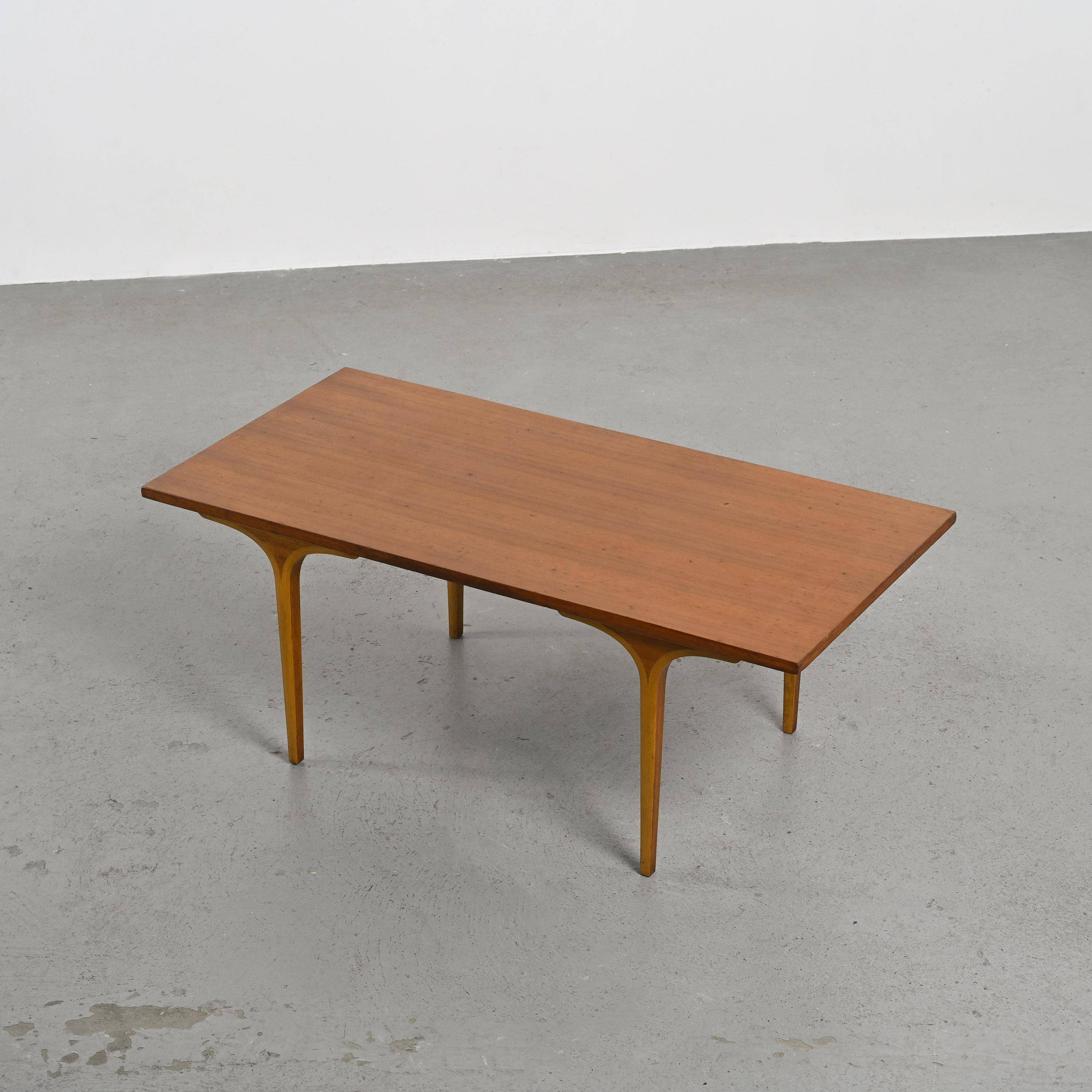 Coffee table by Daisaku Cho, Tendo Mokko edition, Japan 1970