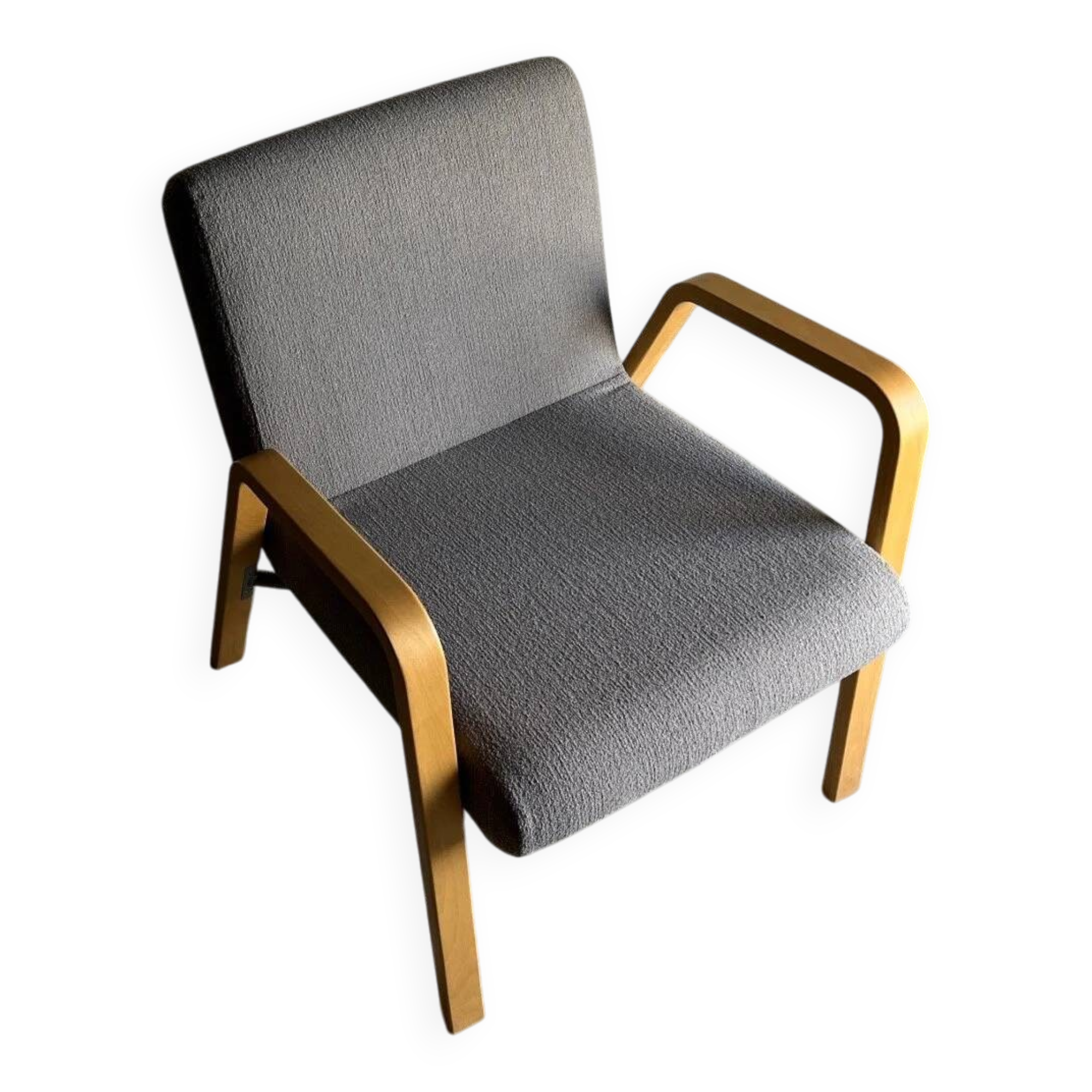 Scandinavian gray easy chair | 1980s