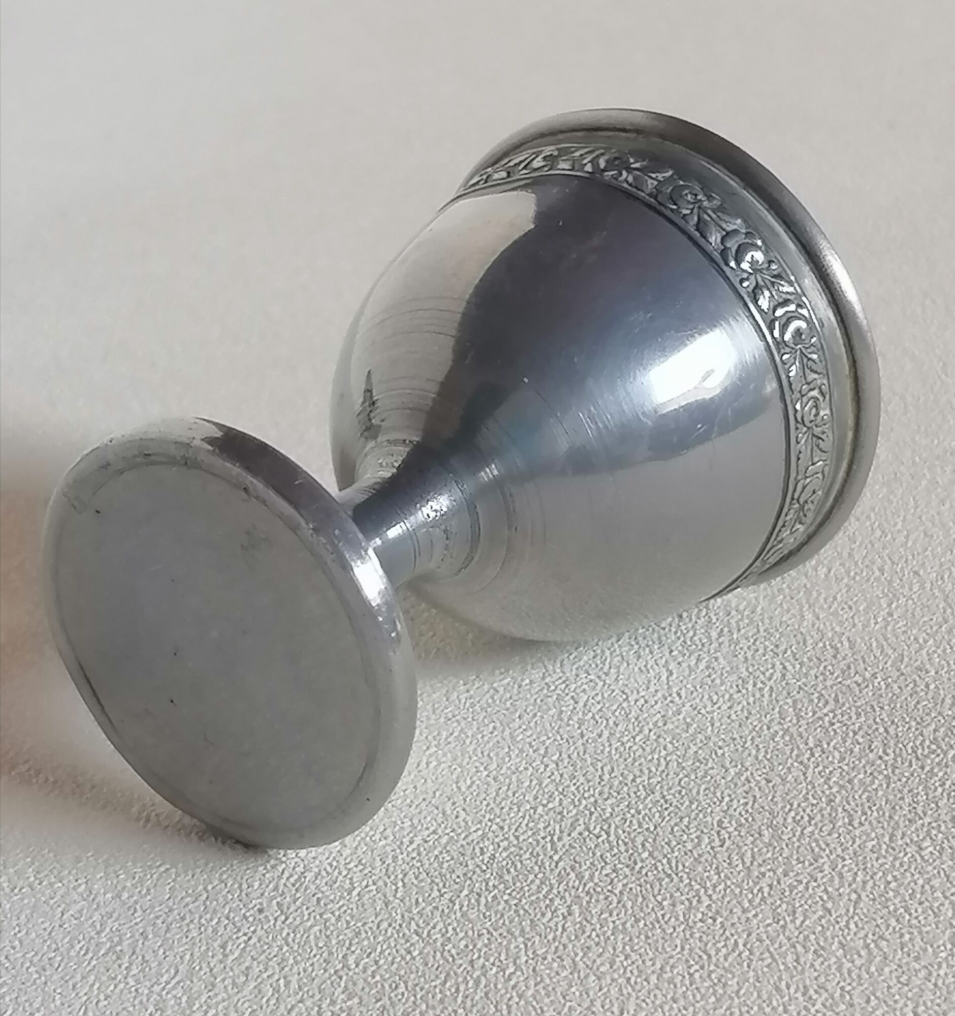 Lot de 5 coquetiers en aluminium années 30