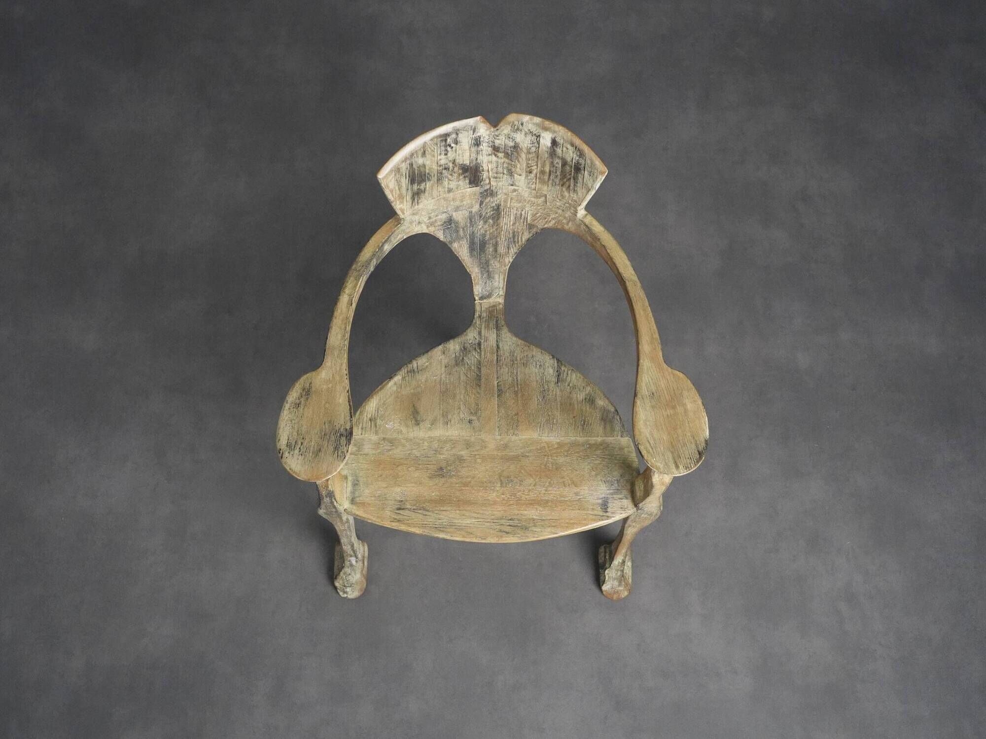 Unique “Ginkgo Biloba” sculptural armchair by Joop Evers and Frans Bolscher, Netherlands, 1992