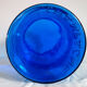 Champagne bucket vintage blue glass cork