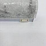 Applique murale en verre glacé vintage, années 1970