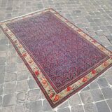 Ancien tapis d'orient fait main sena persan 2,07 x 1,35 m