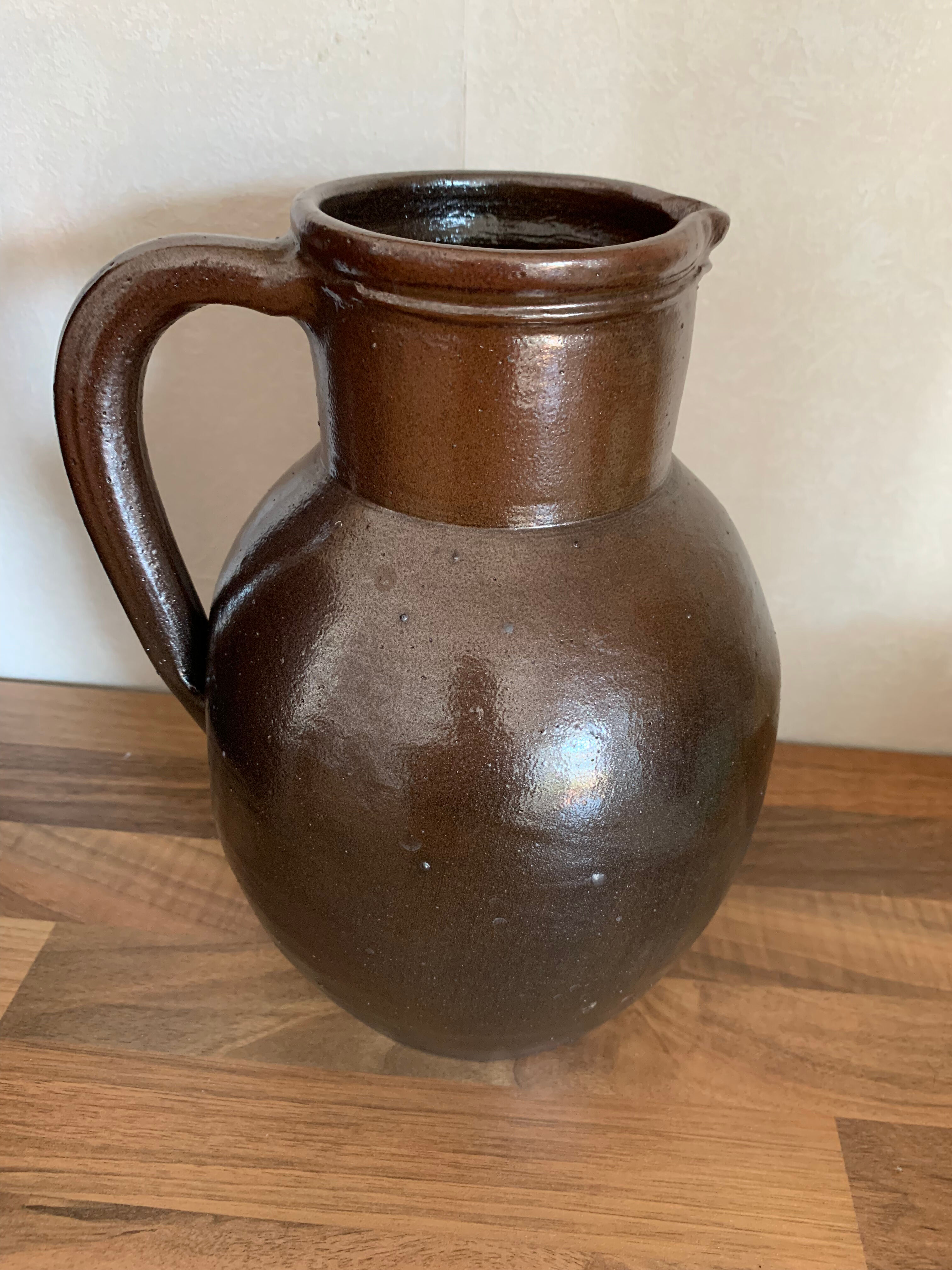 Pitcher stoneware vase Jean Dubost