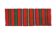 Red wool runner with stripes in bright colors , handwoven, Romania 220x80cm