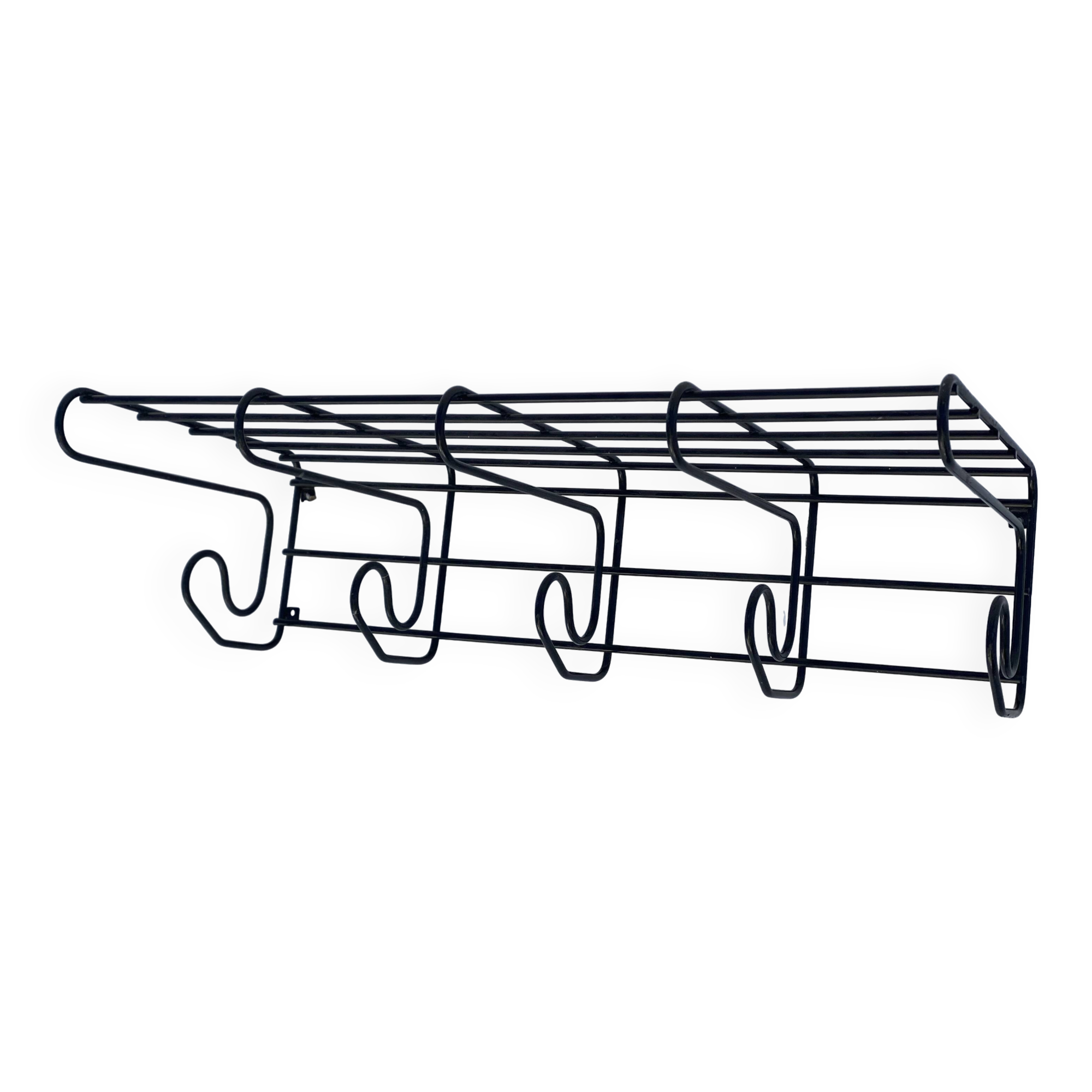 Vintage Ikea coat rack shelf 1980 Frän collection