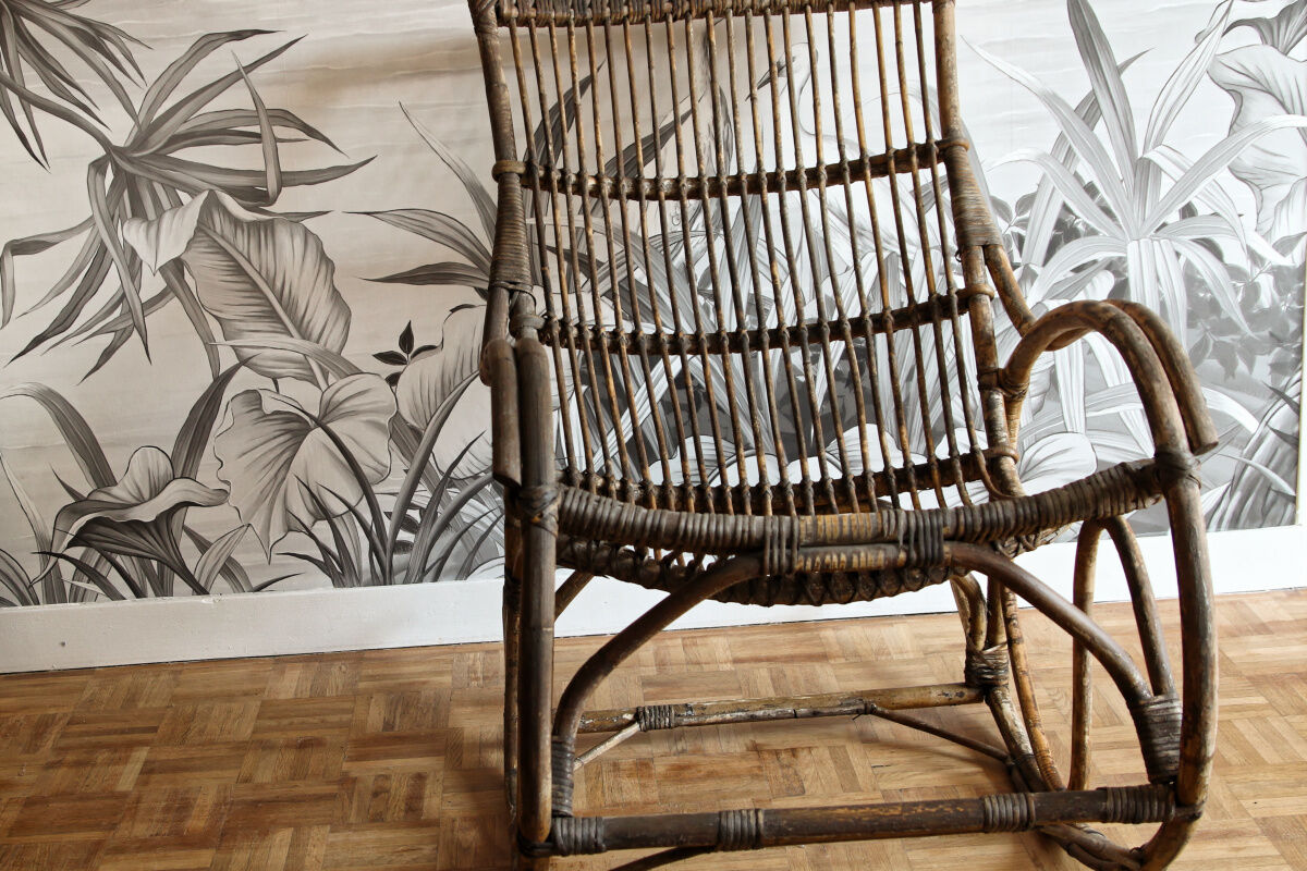Rattan rocking chair