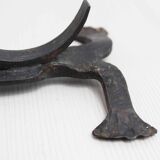 Brutalist iron candle holder 1950