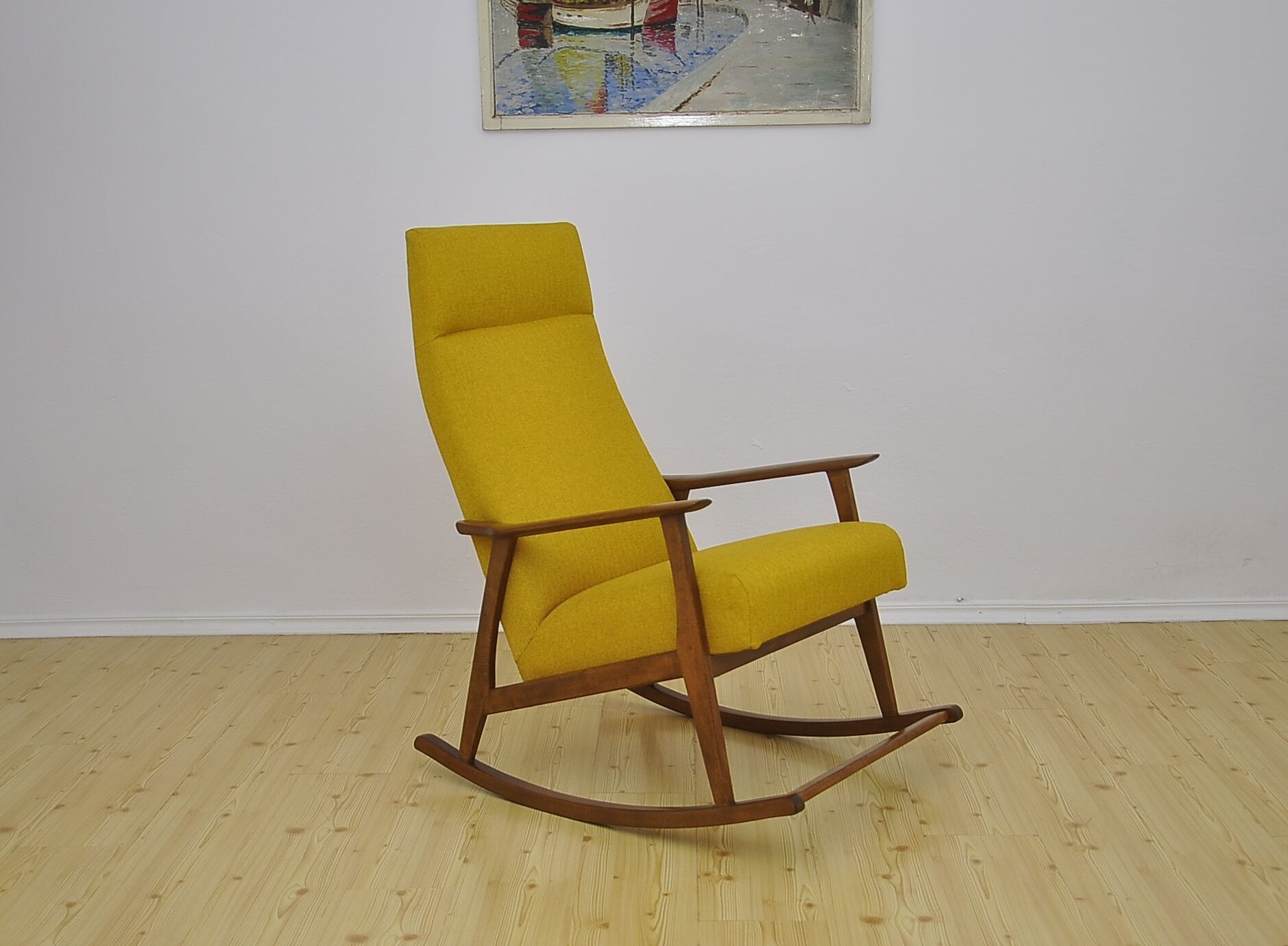 Yellow rocking chair, 1960s