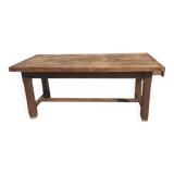 Solid oak farmhouse table with one drawer