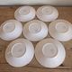 Set of 7 powder pink coffee cups Céranord Saint Amand