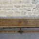 Old solid wood bench, 2 m