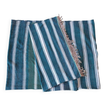 couverture berbère haik à rayure - 187 x 368 cm