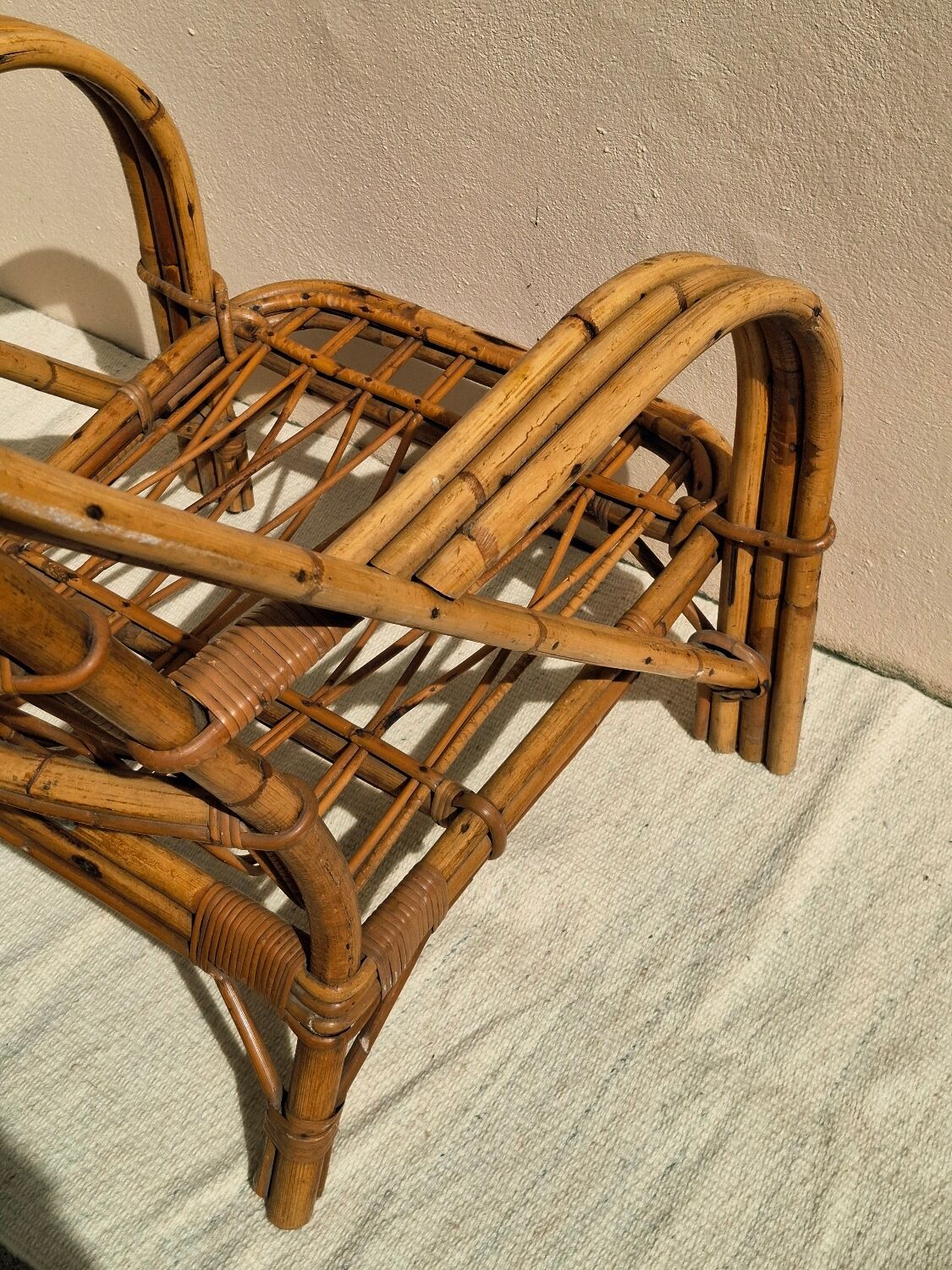 Audoux-Minnet rattan armchair 1950