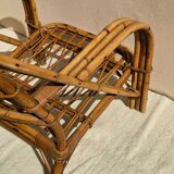 Audoux-Minnet rattan armchair 1950