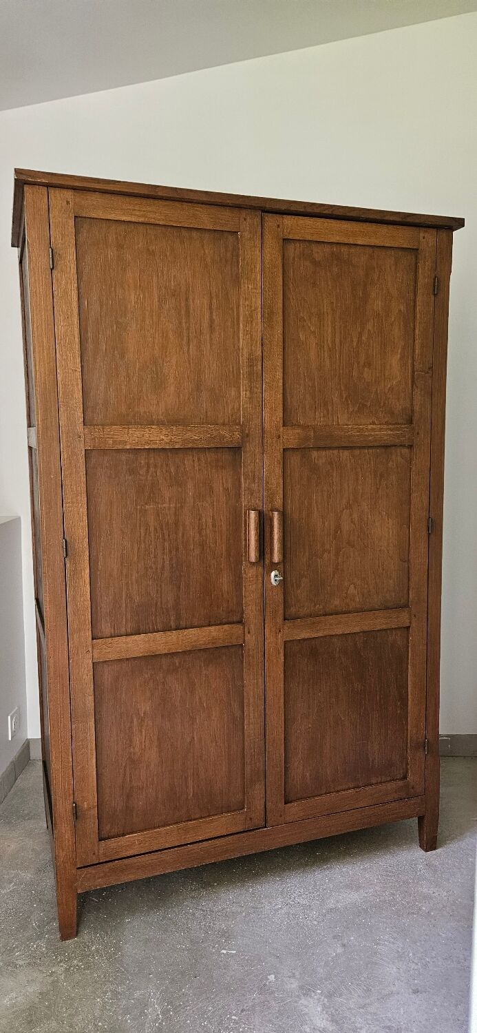 Parisian wardrobe storage cabinet oak wood