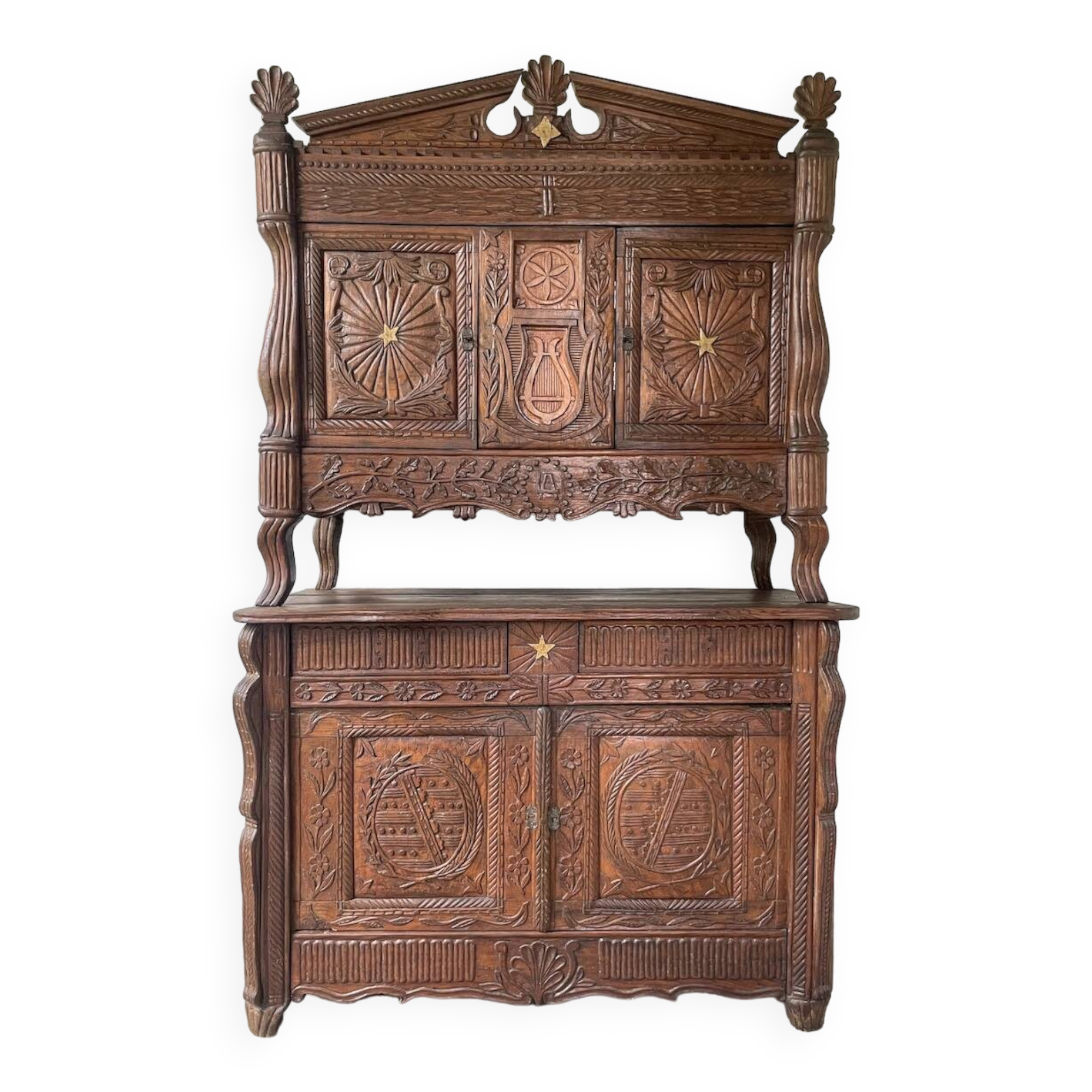 Auvergne brutalist folk art furniture 1890