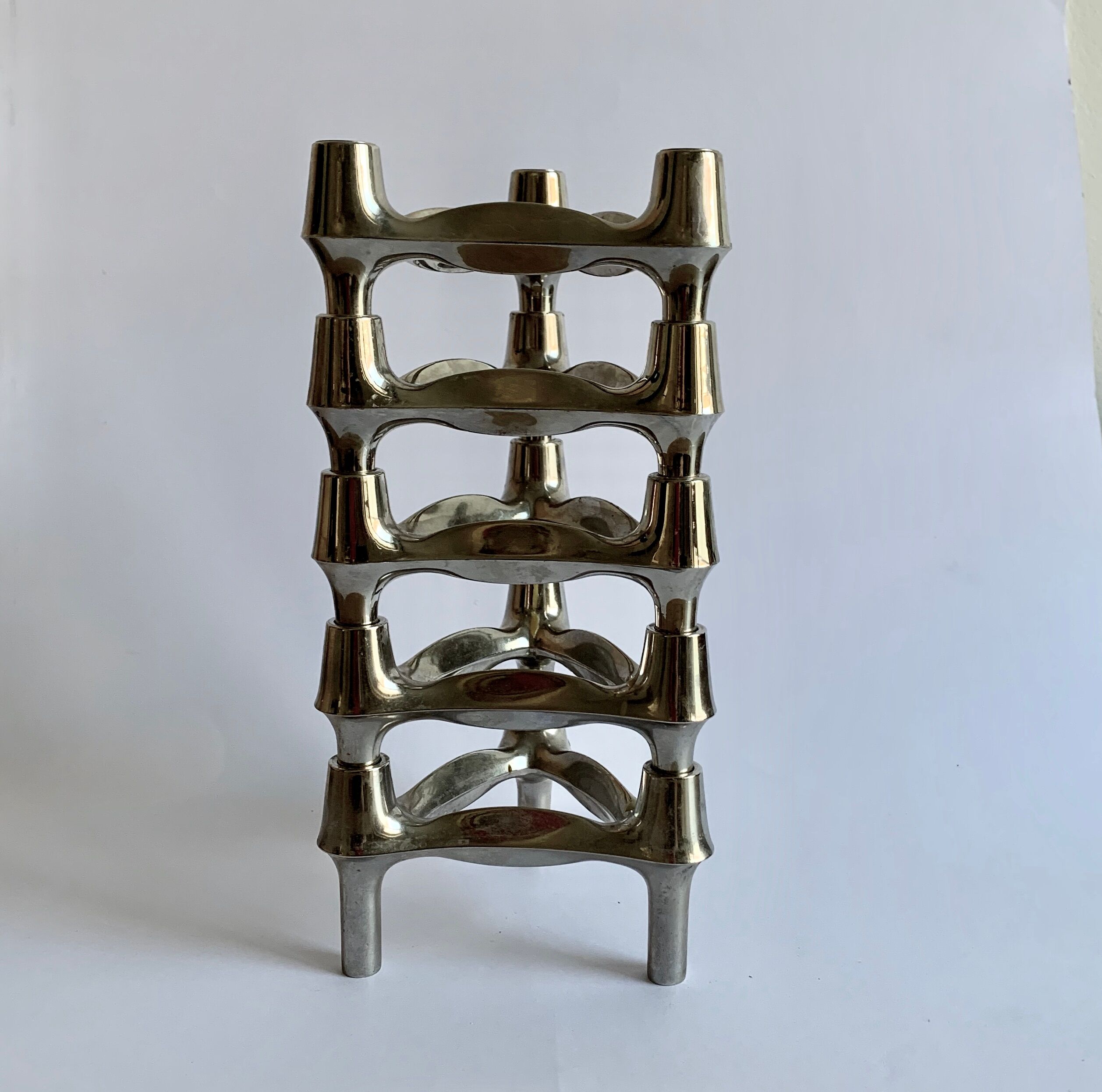Candleholders by Fritz Nagel for BMF, 1960s, set of 5