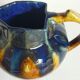Art nouveau pitcher enamelled earth early twentieth century