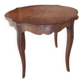 Small round marquetry table