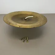 Wall-Ceiling Lamp made of Unique Brass in the Style of Gino Sarfatti, Flush Mount Lighting Italy 1950s