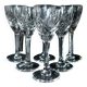 Set of 6 Chantilly liqueur glasses in cut crystal from SAINT-LOUIS signed 11.5cm
