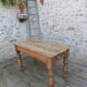Small antique farmhouse table in solid pine.