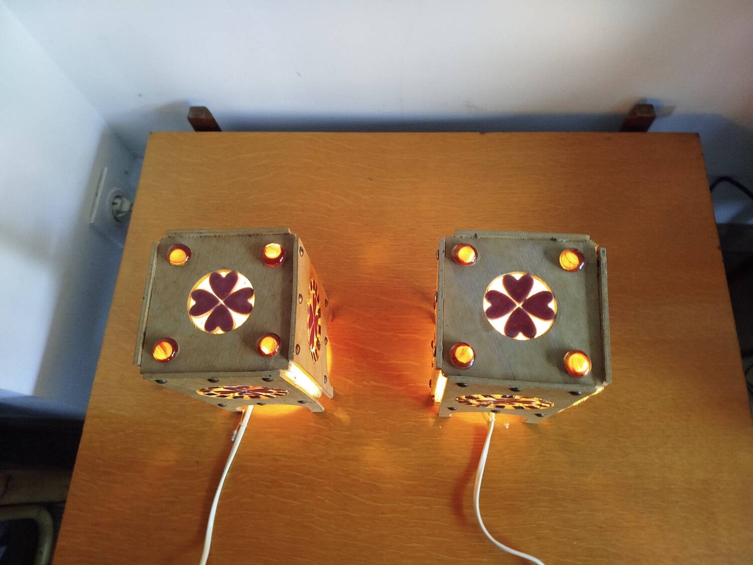 Pair of Otto Eelund Scandinavian lamps – Sweden, 1960s/70s