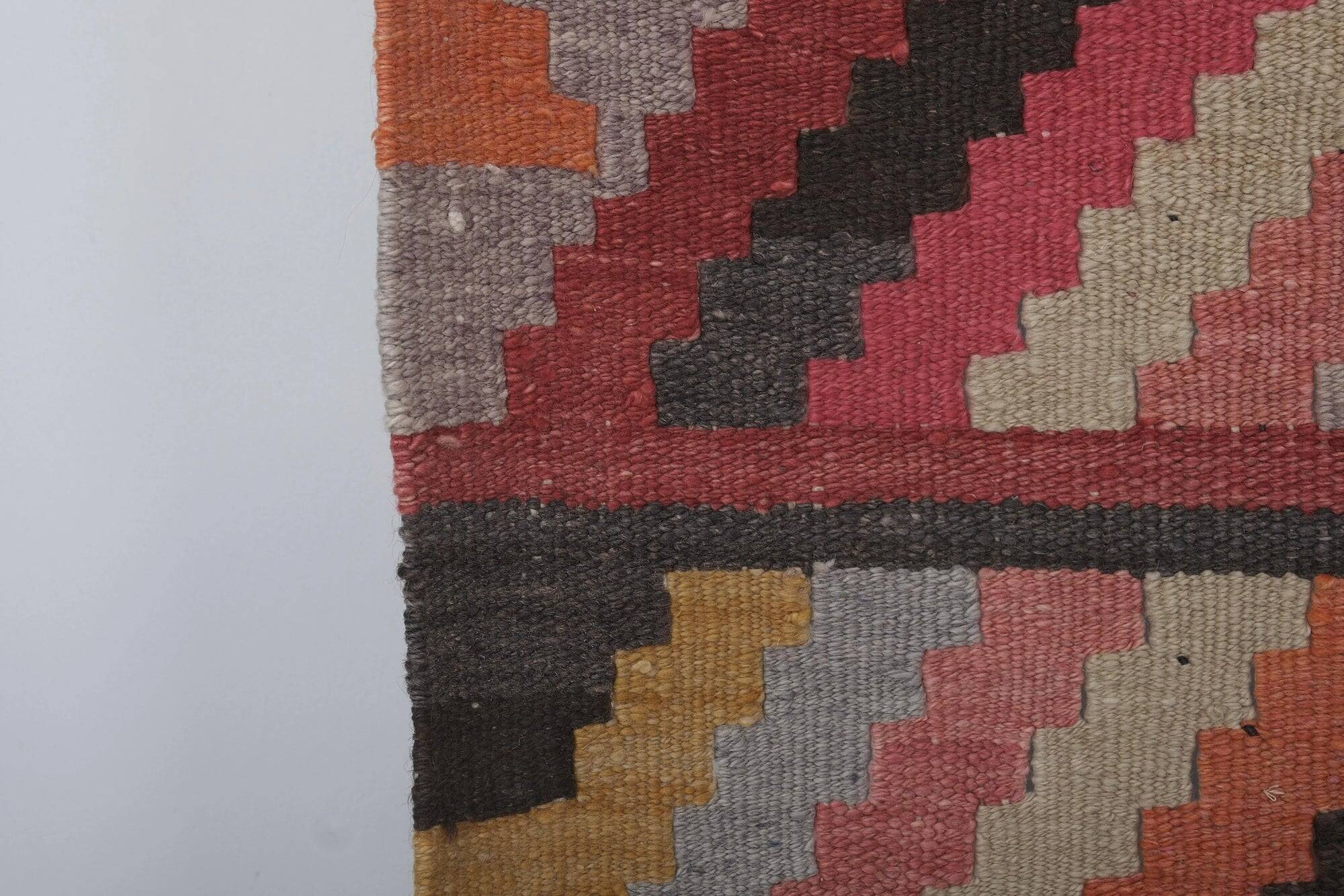 Vintage Turkish hallway rug 78x365 cm