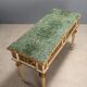 Table éclectique ancienne en bois laqué et marbre, Italie, XIXe siècle