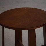Modern Danish, side table / sculptural console in oak, 1940s