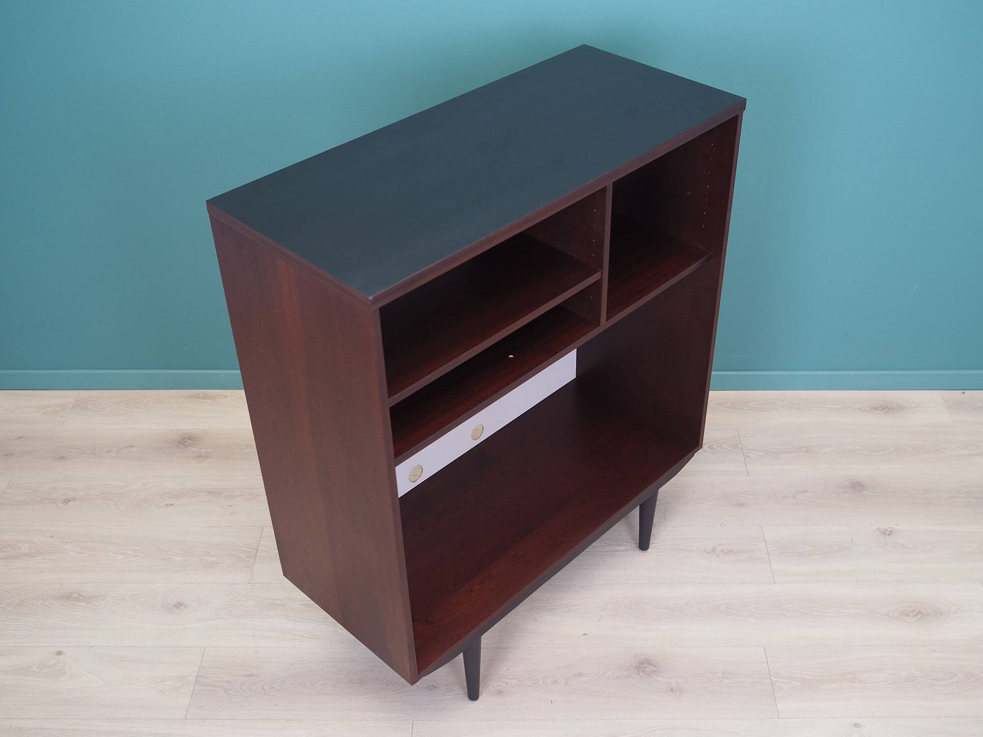 Mahogany bookcase, Swedish design, 1960s, manufacturer: Ulferts