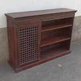 Console sideboard with shelf and mesh door