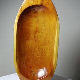 Large, deep wooden bowl, vintage Moroccan.