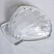 Set of 2 glass scallop shell bowls, Sovirel France