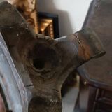 Pair of wooden candlesticks from Italy, late 18th century