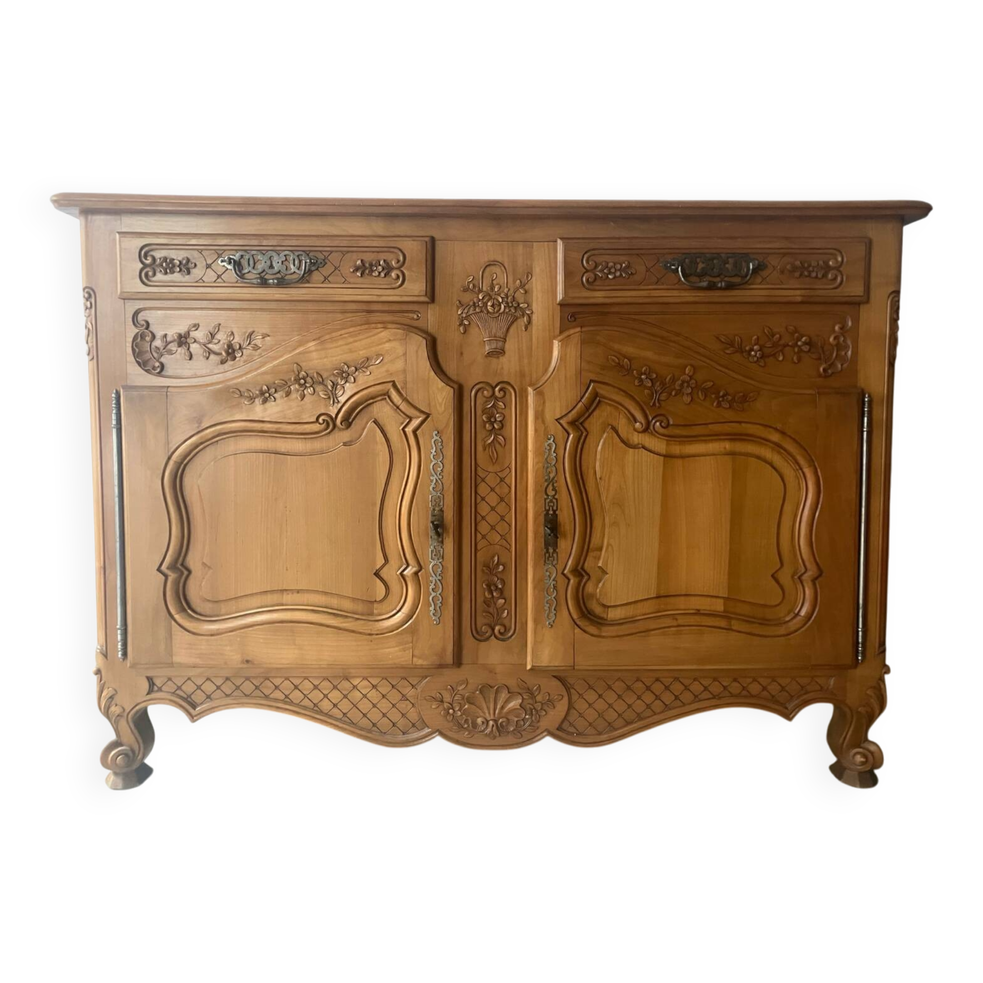 Buffet vintage en merisier massif