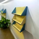 Vintage colorful wall bracket / shelf / bookcase