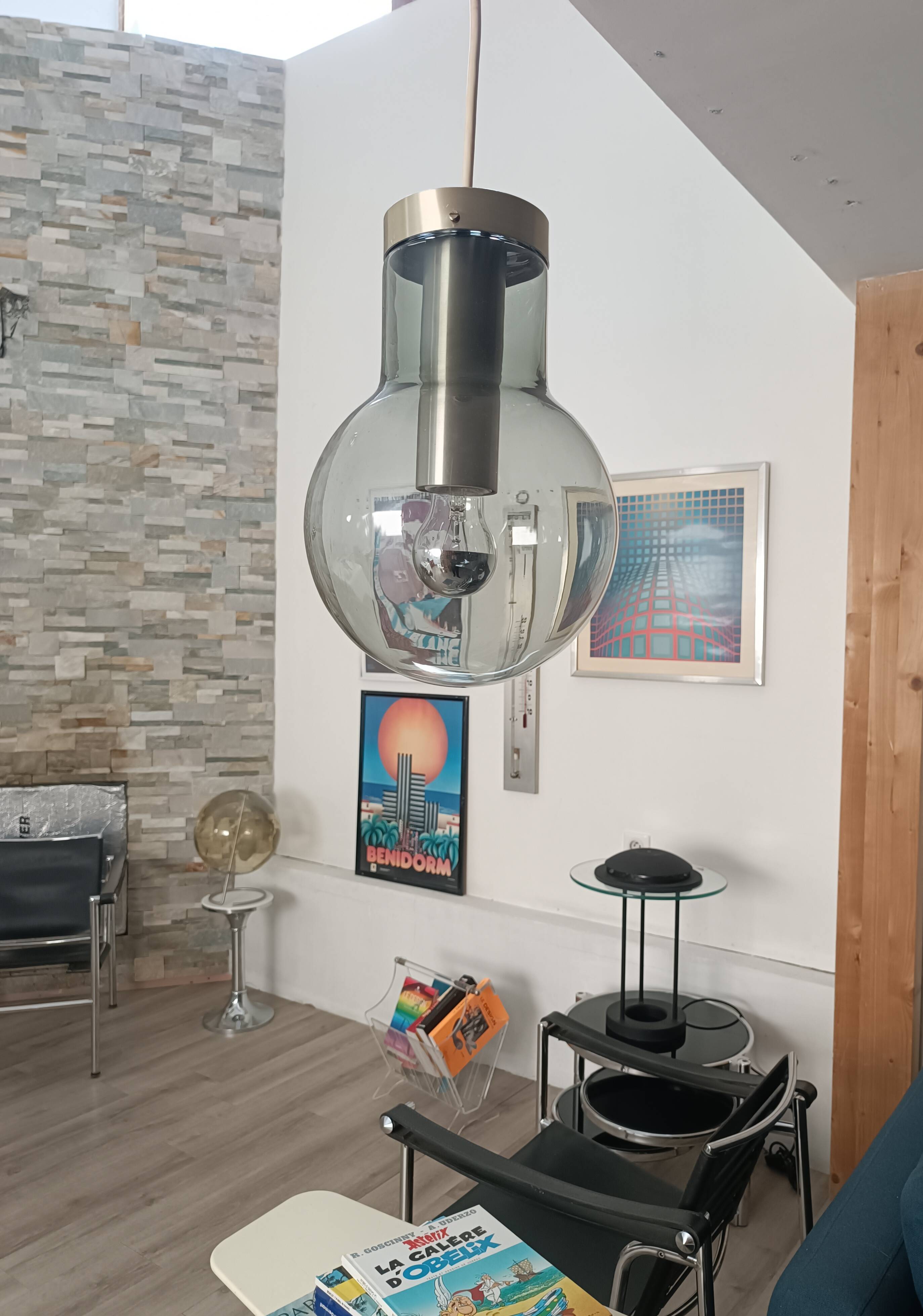 Lampe suspendue Bulb par Frank Ligtelijn pour Raak 1970s