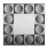 Optique art mirror in the style of victor vasarely