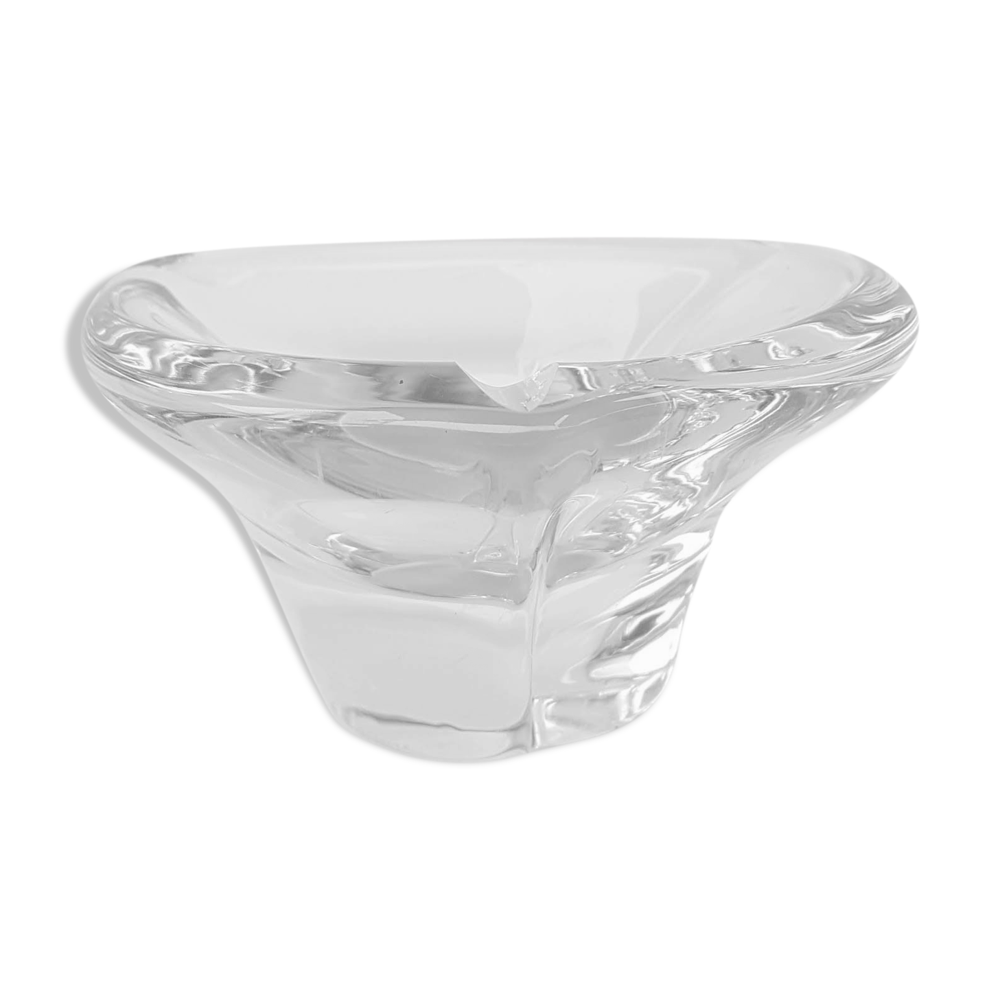 Daum France crystal ashtray