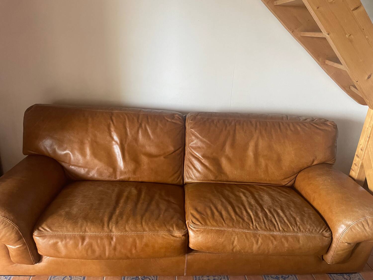 Roche Bobois leather sofa